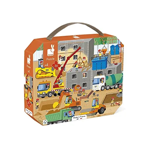 Janod Puzzle Baustelle