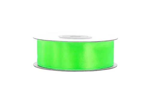 Creativery Satinband, Satinband 25mm x 25m Rolle Apfelgrün