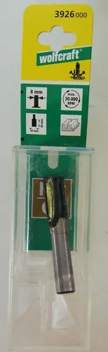 Wolfcraft Nutfräser HM Fräser Holzfräser Oberfräse Ø8 mm