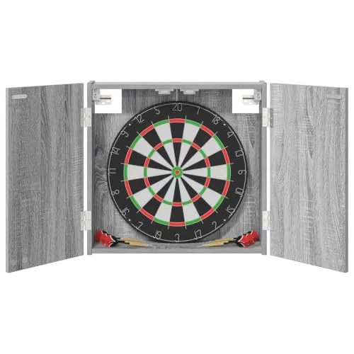vidaXL Dartboard Schrank Sonoma-Grau 56 x 12 x 53,5 cm