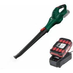 PARKSIDE Akku Laubbläser PLBA 20-Li mit Akku und Ladegerät - Effizienter Laubbläser für kabellosen Einsatz, inkl. 2 Ah Akku und Ladegerät, ideal für Gartenpflege und Herbstarbeiten.