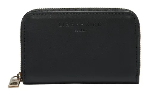 Liebeskind Berlin Women's Jo Purse XS, Black - Damen-Geldbörsen, stilvolle XS Geldbörse aus hochwertigem Leder mit praktischem Reißverschluss für sicheres Aufbewahren.