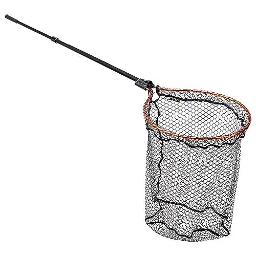 Savage Gear FULL FRAME Teleskop Raubfischkescher - Kescher für Süßwasserangeln mit gummiertem Netz, ideal für Hechte, teleskopierbar bis 150 cm und mit einer Breite von 0,47 m für eine einfache Handhabung.