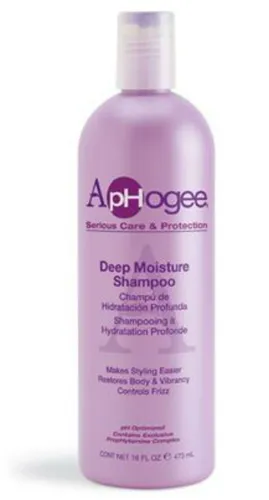 Aphogee Deep Moisture Shampoo, Serious Care & Protection, pH Optimized 473ml