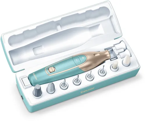 Beurer MP 84 Maniküre- Pediküreset - Wiederaufladbar, inkl. Lade- und Aufbewahrungs-Etui für strahlend schöne Hände und Füße