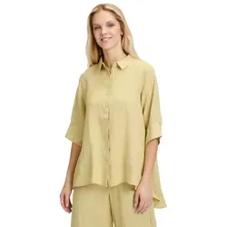 CARTOON Leinenbluse mit Kragen, Damen, Gr. 46, grün von Cartoon