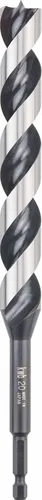 kwb 3-S Japan Schlangenbohrer ø 24 mm, 235 mm aus blankgeschliffenem CV-Stahl mit superscharfem Spitzenanschliff, Zentrierspitze und E 6.3 Schaft