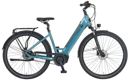 Prophete E-Bike Cityrad Geniesser 5.0, 7 Gang Shimano Nexus - Das Prophete Geniesser 5.0 City E-Bike bietet einen wartungsarmen Riemenantrieb für dynamisches Fahren. Der leistungsstarke 250 W Mittelmotor und das farbige TFT-Display sorgen für ein komfortables Fahrerlebnis. Ideal für lange Strecken!