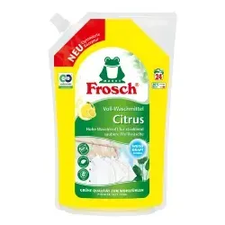 Frosch Voll-Waschmittel Citrus, für 24 Waschladungen 116664 , 1,44 Liter - Beutel, wiederverschließbar