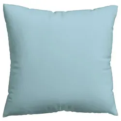Schlafgut Kopfkissenbezug Woven Satin, Hellblau - Kissenbezug 80x80 cm, bügelleicht und bügelfrei, aus Oeko-Tex® zertifiziertem Material für einen gesunden Schlaf.