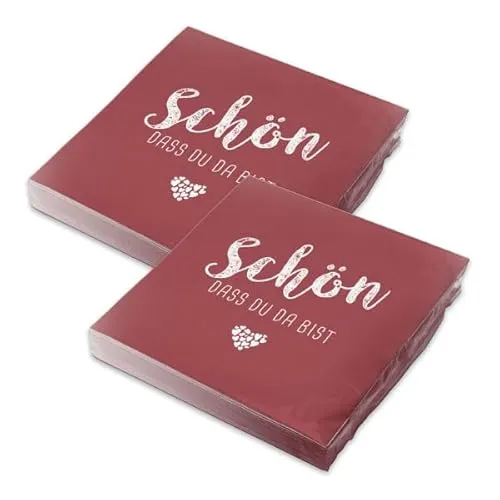 Papierservietten Rot von itenga