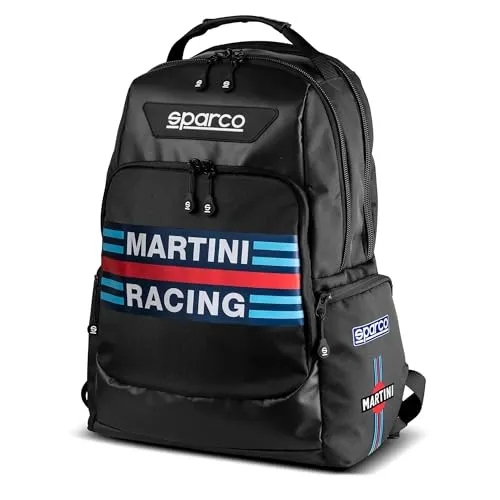 Sparco Superstage Martini Racing Rucksack Schwarz von Sparco