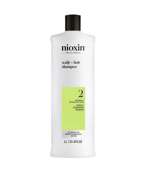Nioxin System 2 Scalp + Hair Shampoo 1000 ml - Shampoo gegen schütteres Haar, reduziert Haarausfall und verleiht Glanz sowie Volumen. Ideal für die tägliche Pflege und Reinigung von Haar und Kopfhaut.