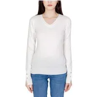 V-Ausschnitt Langarm Stricktop Modell Gu11479800008ro