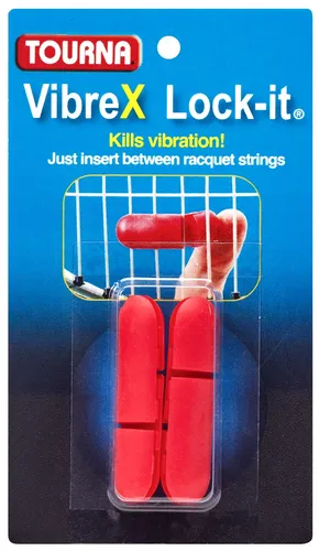 Tourna Schwingungsdämpfer Vibrex Lock On rot - 2 Stück