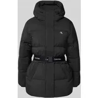 Calvin Klein Jeans Steppmantel mit Kapuze in Black, Größe M von Calvin Klein