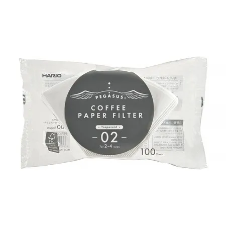 Hario - PEGASUS 02 White Paper Filters - 100 Pieces Hario 4977642730823