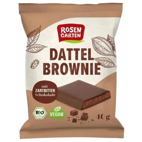 Rosengarten - Dattel Brownie Zartbitter