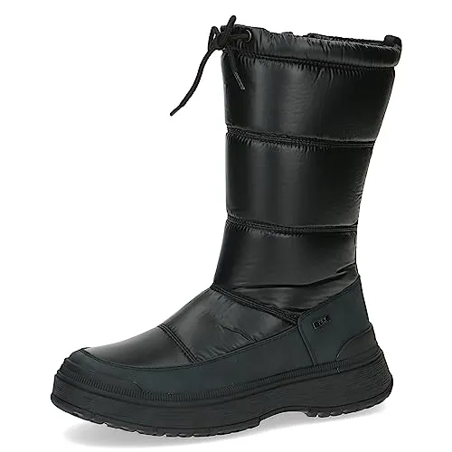 CAPRICE Damen Winterstiefel Vegan Wasserabweisend Schwarz 38 EU - Wanderschuhe, wasser- und kälteabweisend dank Tex-Funktion, ideal für kalte Wintertage, mit optimaler Passform für normalen Fuß, 100% vegan und warm gefüttert.