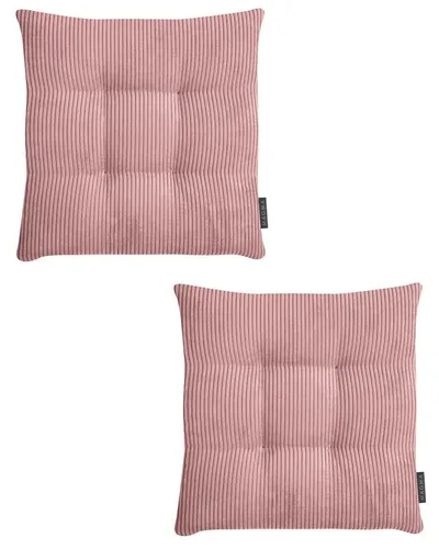 Magma Heimtex Stuhlkissen 2er Set Inga - Kissen, 2er Set für optimalen Sitzkomfort und stilvolles Design, ideal für Esszimmer oder Garten, aus strapazierfähigem Cordstoff, Made in Germany.