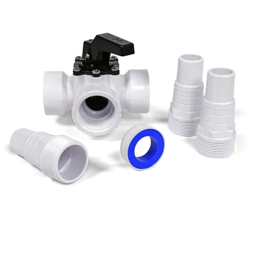 3-Wege-Ventil Kugelhahn Drehschieber Pool Schwimmbad 1 1/2