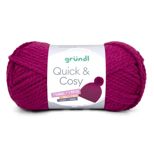 Gründl Wolle Quick and Cosy 150 g himbeerrot