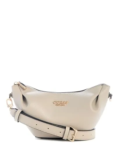 GUESS Umhängetasche Amorette Top Zip - Modische Umhängetasche im Retro-Look, kompakt und praktisch mit goldfarbenen Details. Ideal für Smartphone und Geldbörse, perfekt für jeden Anlass.