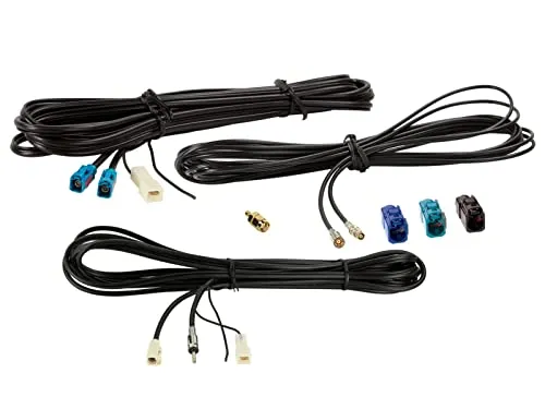 15-7677810-1 Antennenkabel Kit Fakra(f) > DIN(m)/SMB(F)/SMA(m)/Fakra(f) - Signalverstärker Antennenkabel Kit für FM, DAB+ und GNSS, ideal für die Installation von Dachantennen mit 500 cm Kabellänge und vielseitigen Anschlussmöglichkeiten.