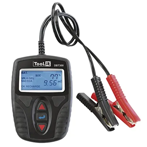 GYS BATTERIETESTER DBT300 024175 - Praktischer Batterietester für Fahrzeugbatterien, misst Spannung, Ladezustand und Startspannung mit LCD-Anzeige für präzise Ergebnisse.