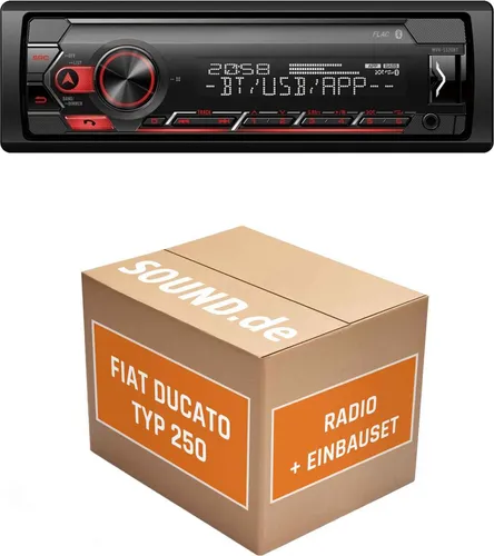 Pioneer MVH-S320BT Autoradio Einbaupaket für Fiat Ducato III Typ 250