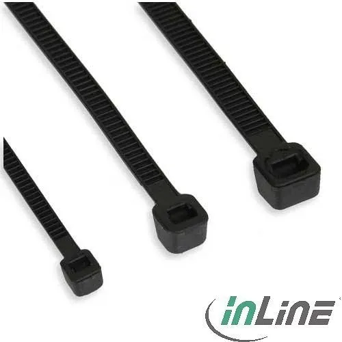 InLine Kabelbinder, 350mm x 4,8mm, schwarz, 100 Stück