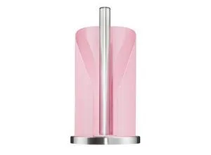 Wesco Küchenrollenhalter Edelstahl Pink, 30 cm - Eleganter Küchenrollenhalter aus Edelstahl und Metall, 30 cm groß, sorgt für Ordnung in der Küche und setzt farbige Akzente.