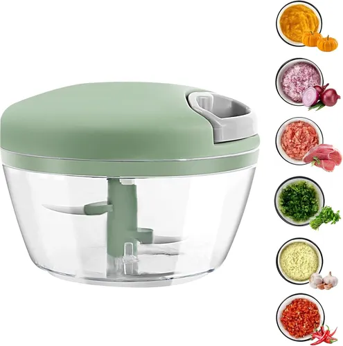 Zwiebel Zerkleinerer,Zwiebelschneider mit Seilzug 500ML