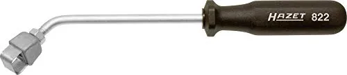 Hazet 822 Winkelschaber – Vielseitiger Schaber für präzise Anwendungen - Schaber für Unterbodenschutz und Dichtungsrückstände, umweltfreundlich ohne Staub und Lärm, mit auswechselbaren HSS-Bimetall-Wendeklingen für zahlreiche Anwendungen.