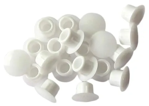 Hettich Abdeckkappen zum Eindrücken, Ø 5 mm, Kunststoff weiß, 20 Stück