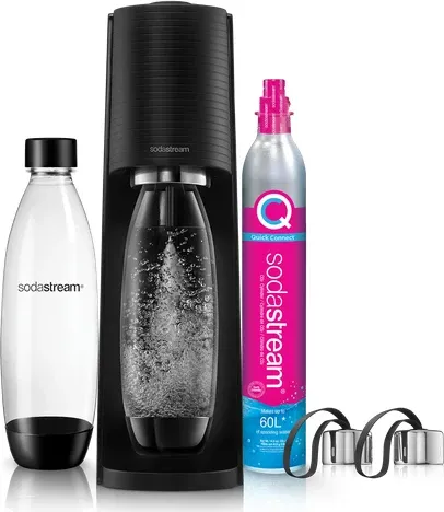SodaStream Soda Maker Terra QC Schwarz mit 2 Flaschen in schwarz von SodaStream