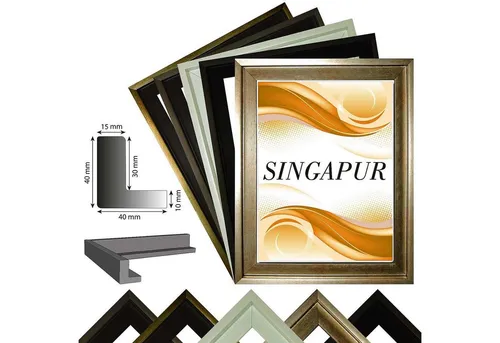 Bilderrahmen Neumann SINGAPUR in schwarz von Bilderrahmen Neumann