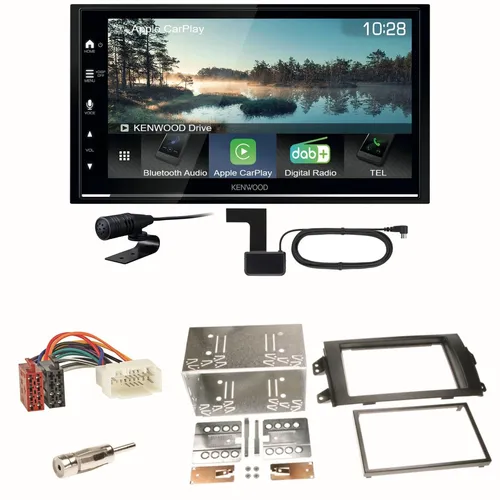 Kenwood DMX7722DABS Android Auto CarPlay Einbauset für Suzuki SX 4 Fiat Sedici