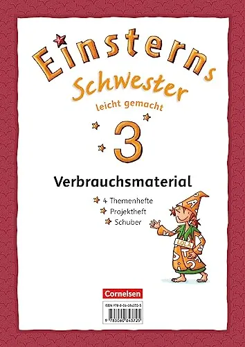 Einsterns Schwester 3. Schuljahr - Sprache und Lesen - Leicht gemacht - Schulbücher für das 3. Schuljahr, inklusive Themenhefte und Projektheft im praktischen Schuber für eine einfache Handhabung.