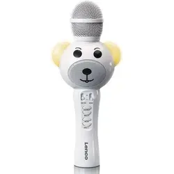 Lenco BMC-060 Karaoke Mikrofon für Kinder - Bluetooth V5.0 - Mikrofone: Karaoke-Spaß für Kinder mit kraftvollem Klang, LED Lichteffekten und 8 Stunden Akkulaufzeit - ideal für unvergessliche Partys!
