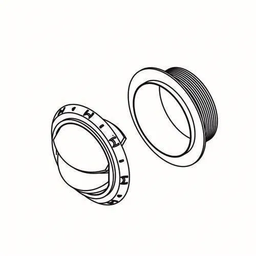 Webasto Ausstroemer D60 verschliessbar, grau, Btl 1320937A von Webasto