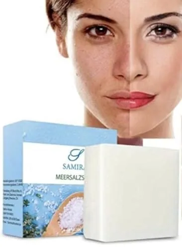 Seife Meersalz Ziegenmilch,Gesicht und Körper Seife, Akne,Ekzem,Schwangerschaftsstreifen,Mitesser,entschlackendeTiefenreinigung