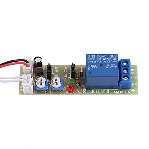 Verzögerungsrelais DC 12V Einstellbare LED-Anzeige Timer-Relaismodul 0-60min Automation Schaltmoduls für Zeitrelais