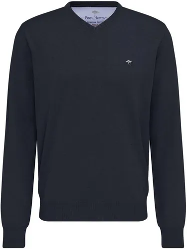 FYNCH-HATTON Pullover mit V-Kragen - Herren-Pullover aus 100% Baumwolle, atmungsaktiv und pflegeleicht. Bequeme Passform mit V-Ausschnitt, ideal für einen lässigen Look.