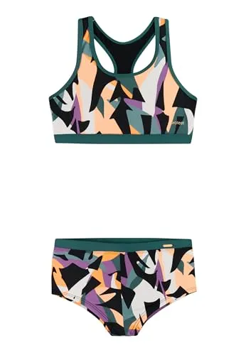 Protest - Kid's PRTTessel - Bikini Gr 140 grau - Sportlicher Mädchenbikini in Grau, Größe 140. Aus recyceltem Material, elastisch für besten Sitz. Ideal für Schwimmspaß und Sommerabenteuer! Entdecken Sie auch weitere Produkte von Protest bei Bergfreunde.de!