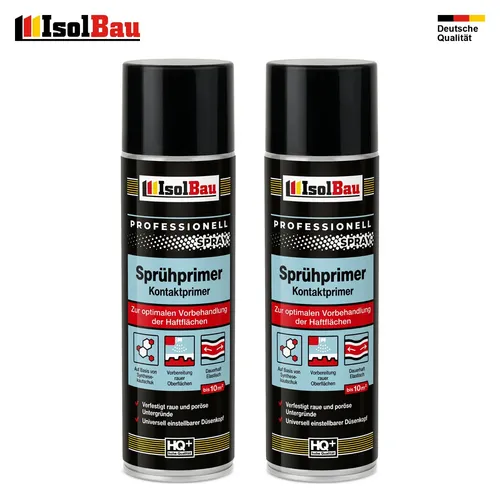 Sprühprimer 2 x 500 ml Grundierung Haftgrund Primer Haftvermittler Tiefengrund
