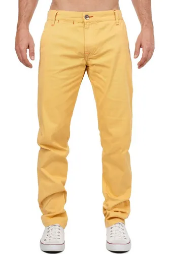 Cipo & Baxx Stoffhose Cipo & Baxx Herren Hose CD842 Label-Applikation