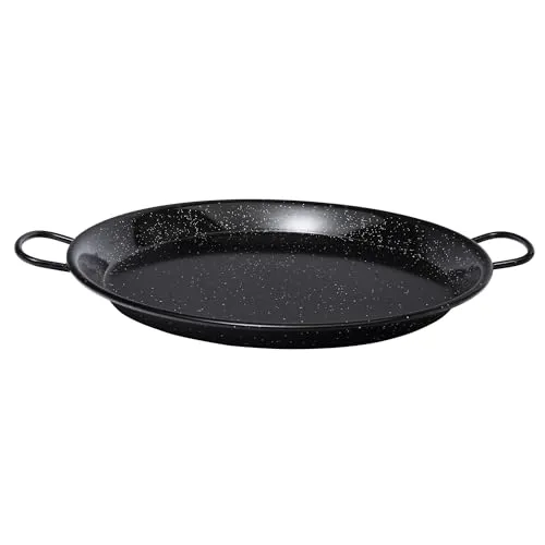 Paellapfanne 50cm, emailliert *v-0250* - Pfannen - Ideal für Paella auf Gasbrenner, mit hochwertiger Emaille-Beschichtung für gleichmäßige Wärmeverteilung.