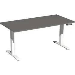 Geramöbel Tisch Elevate Basic 1600x800x730-1230mm - Hochwertiger Schreibtisch mit elektrischer Höhenverstellung, ideal für flexibles Arbeiten. Mit 3-fach Memory-Steuerung und USB-C Ladebuchse für modernen Komfort.