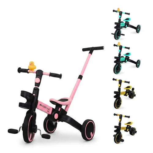 Mobiclinic 5-in-1-Dreirad Chase Mit Entenhorn Evolutionär von 1 bis 5 Jahren Verstellbarer Lenker und Sitz 3,3 kg Ultraleicht Einfache Montage